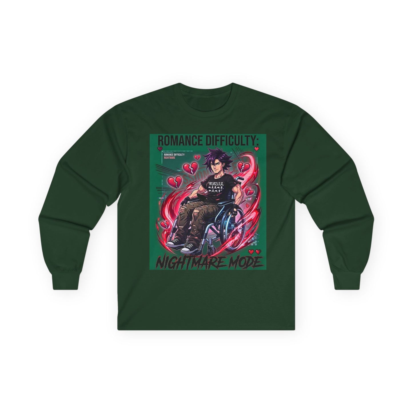 Unisex Ultra Cotton "Romance Difficulty" Long Sleeve Tee
