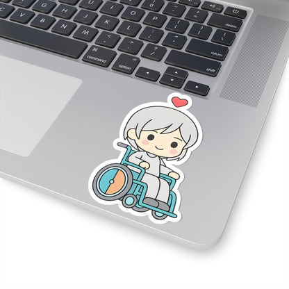 Disability With Anime Sticker – Disability Pride Laptop Decal