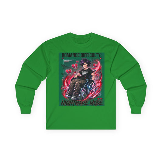 Unisex Ultra Cotton "Romance Difficulty" Long Sleeve Tee
