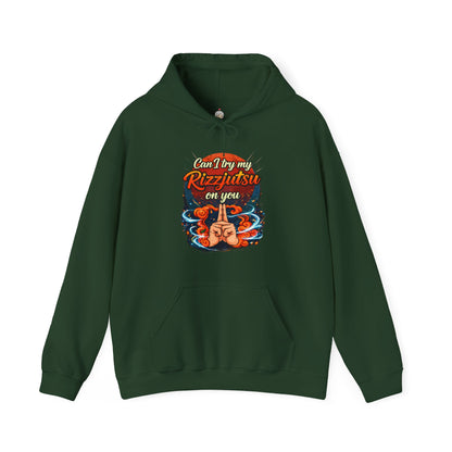 Hoodie — "Can I Try My Rizqustsa On You" Retro Hand-Drawn Graphic Pullover