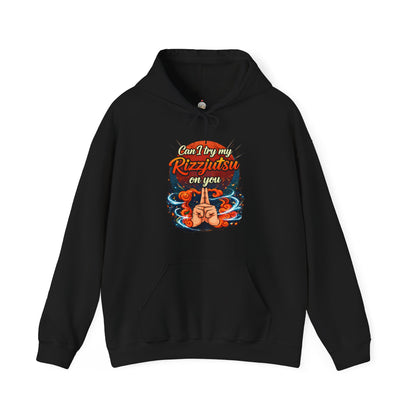Hoodie — "Can I Try My Rizqustsa On You" Retro Hand-Drawn Graphic Pullover
