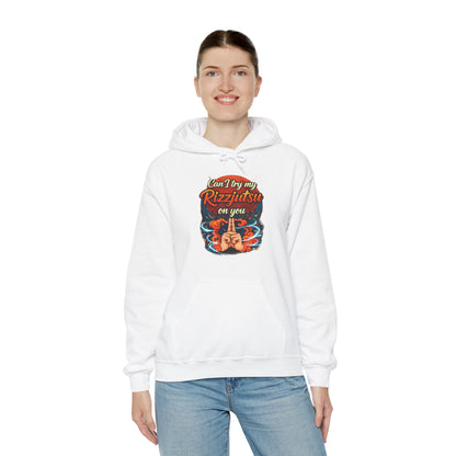 Hoodie — "Can I Try My Rizqustsa On You" Retro Hand-Drawn Graphic Pullover
