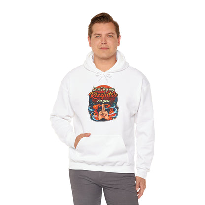 Hoodie — "Can I Try My Rizqustsa On You" Retro Hand-Drawn Graphic Pullover