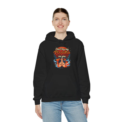 Hoodie — "Can I Try My Rizqustsa On You" Retro Hand-Drawn Graphic Pullover