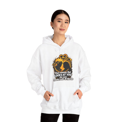 Hoodie - “Find Someone That Looks at You” Graphic Pullover
