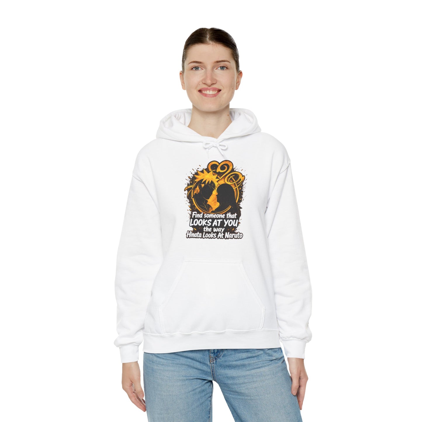 Hoodie - “Find Someone That Looks at You” Graphic Pullover